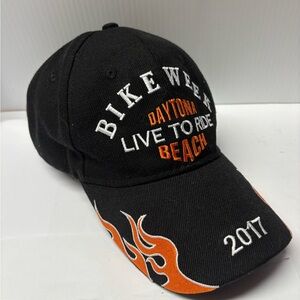 Bike Week Daytona Beach Official Caps 2017 Black Orange Harley Davidson
